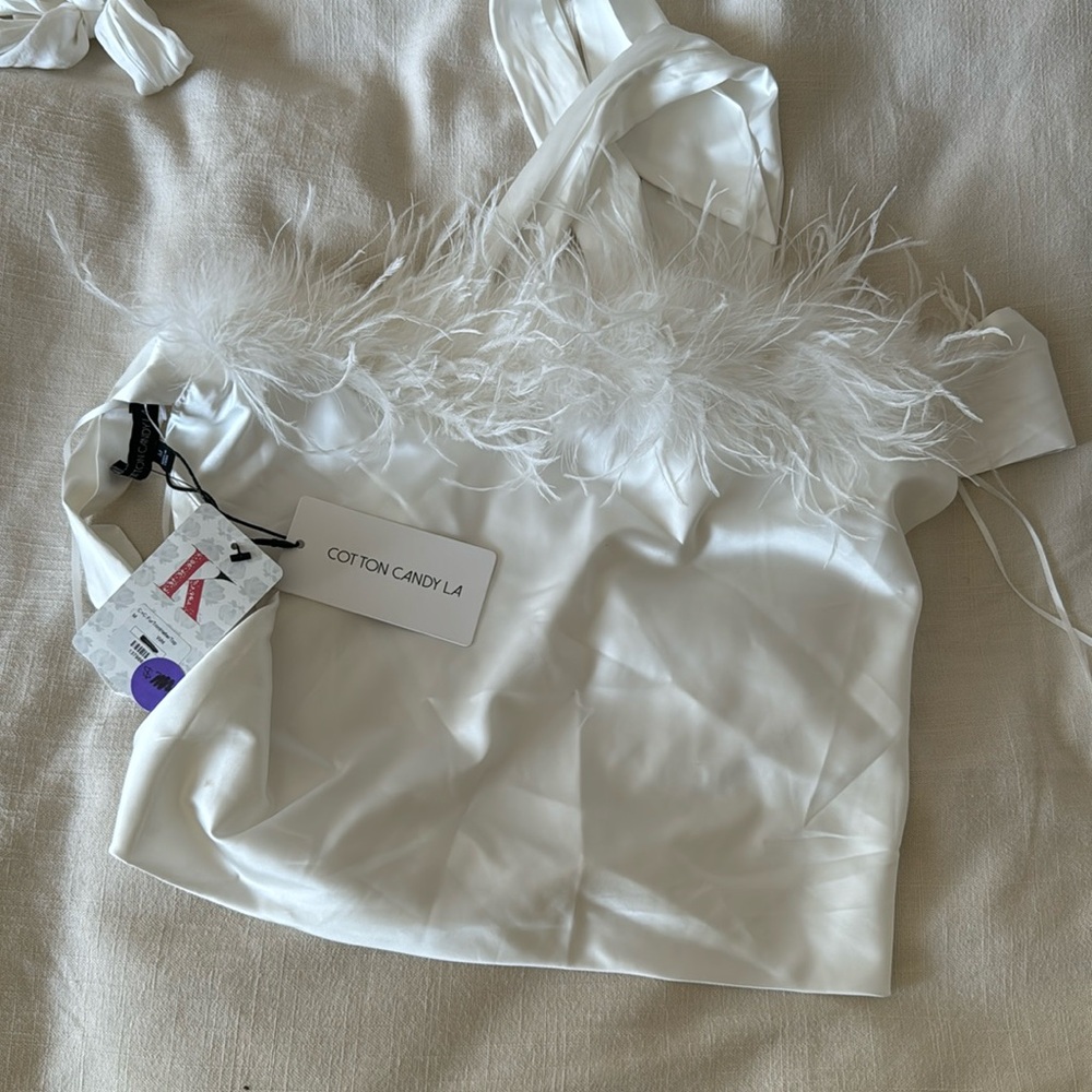 Cotton Candy LA Feather Top